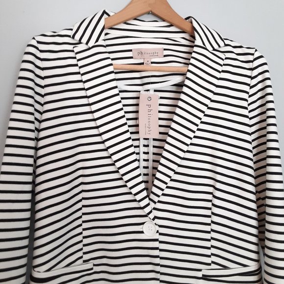 Philosophy Stripe Nautical Blazer Jacket - Picture 8 of 14